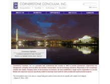 Tablet Screenshot of cornerstoneconcilium.com